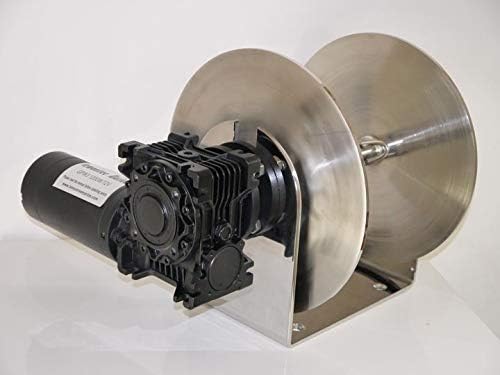 JZ 12V 1500W 316 Stainless Steel Drum Anchor Winch Marine Fishing Boat Yacht M4