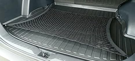 Rear Floor Style Automotive Elastic Trunk Mesh Cargo Net for Toyota RAV4 2019-2024 - Premium Trunk Organizers and Storage - Luggage Net for Crossover - Best Car Organizer for Toyota RAV 4