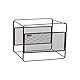 Mind Reader Ordner-Organizer zum Aufhängen, Desktop-Organizer, Aufbewahrung, Büro, Metallgeflecht, 33 Zoll L x 9,75 Zoll B x 10,25 Zoll H, Schwarz