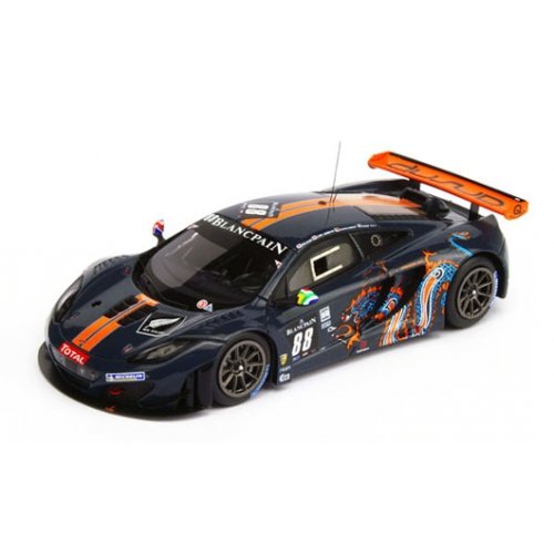 McLaren MP4-12C GT3 voiture miniature d'exception Truescale Miniatures 1/18 Spa 2012 TSM131815R