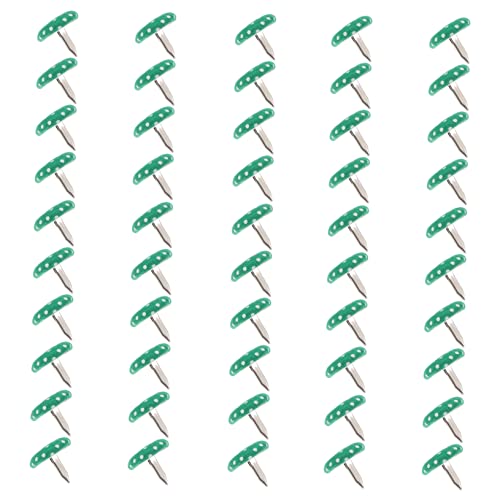 HOLIDYOYO 50pcs Two-legged Nailheads Decorative Studs Diy Materials Non-fading Lightweight for Craft Projects