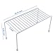 yaenoei Kitchen Shelves, Cabinet Organization Mini Storage Shelf, White,Set of 2