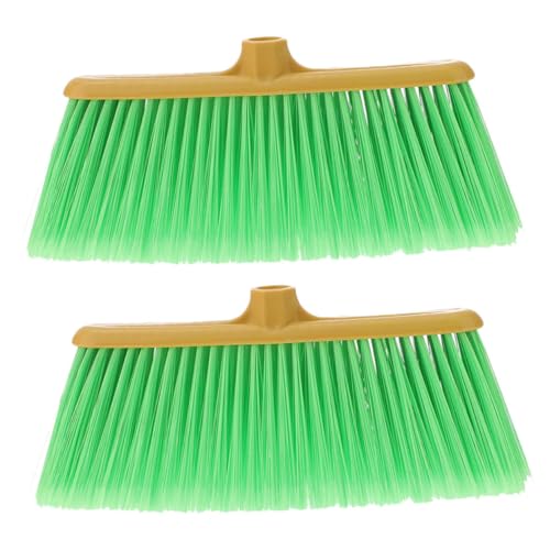 FOMIYES Broom Head Refill Broom Part Green Plastic Floor Broom Head for Cleaning Broomhead Only