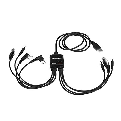 Goshyda Cavo di Programmazione, Cavo di Programmazione per Chip CH340 USB 8 in 1, per/QuanShengcn/Tyt Radio