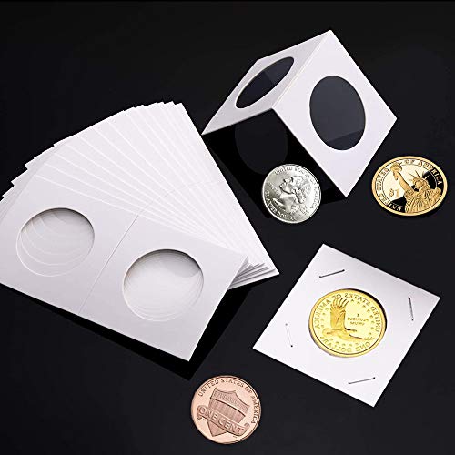 300 Pieces 6 Sizes Coin Flips Cardboard Coin Collecting Holders Flip Assortment Supplies, 2 By 2 Inch For Coins Collection Storage #TOP4
