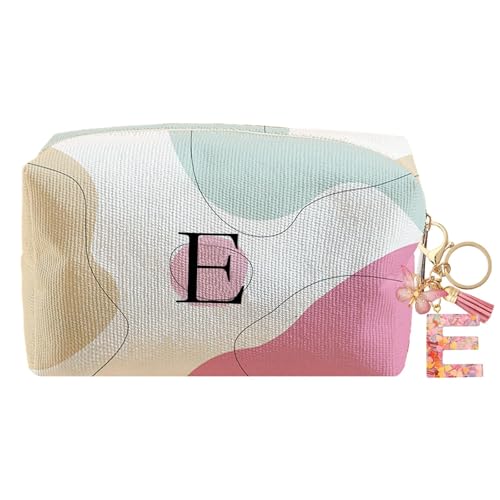 LYDZTION Personalized Initial Makeup Bag Letter Keychain, Custom Makeup Cosmetic ...