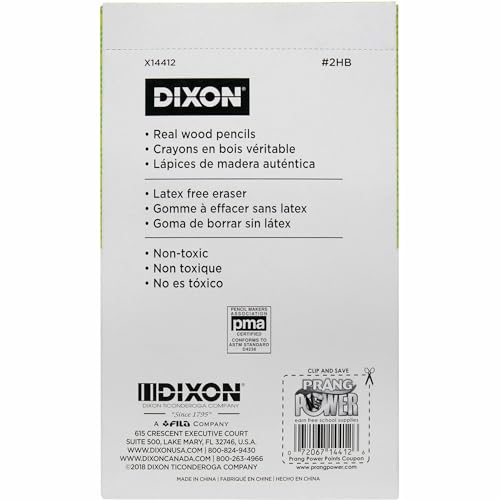 Dixon&reg; Pencils, #2 Soft Lead, Box Of 144