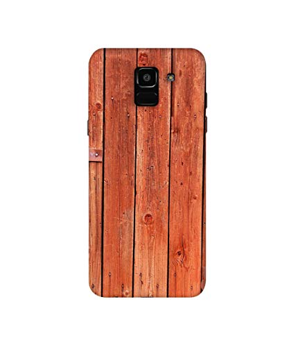 Image of Amazon Brand - Solimo Designer Wooden Door 3D Printed Hard Back Case Mobile Cover for Samsung Galaxy J6