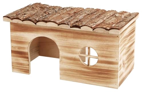 Trixie 61974 Natural Living Haus Grete, geflammt, 35 × 18 × 20 cm
