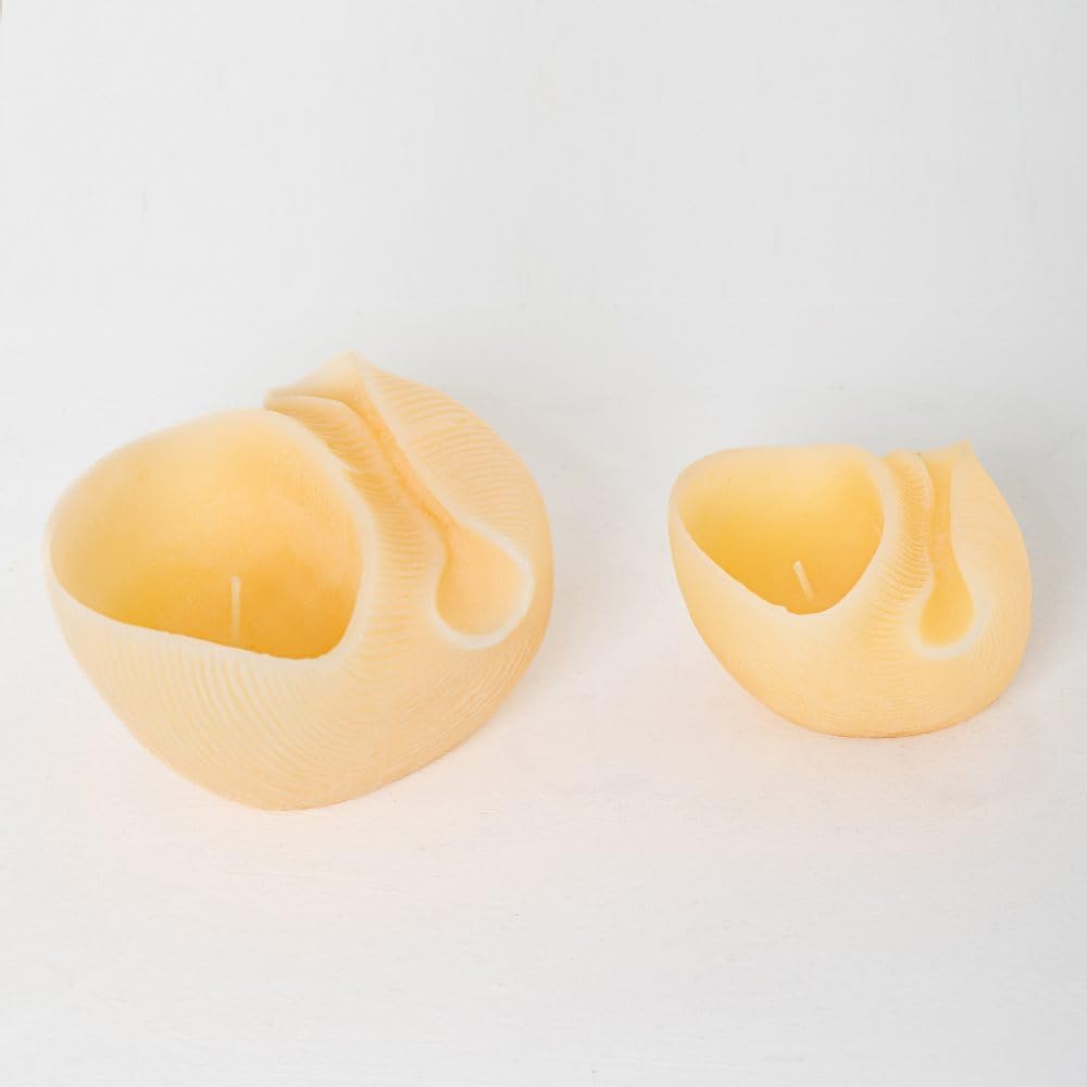 LAMARE - Galet Shaped Candle - Cerabella - Christmas Decoration Candle - Artisanal and Made with Mineral Wax - Image 3