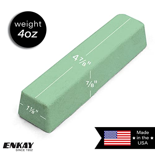 ENKAY - Green Stainless Steel Polishing Compound, 4 Oz. (U.S. Made) - Image 3