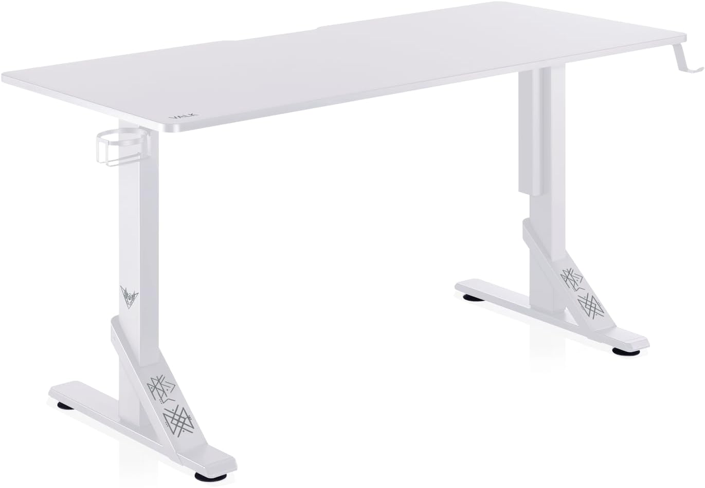VALK Skuld Gaming Tisch 136x60 cm, höhenverstellbar, Kabelmanagement