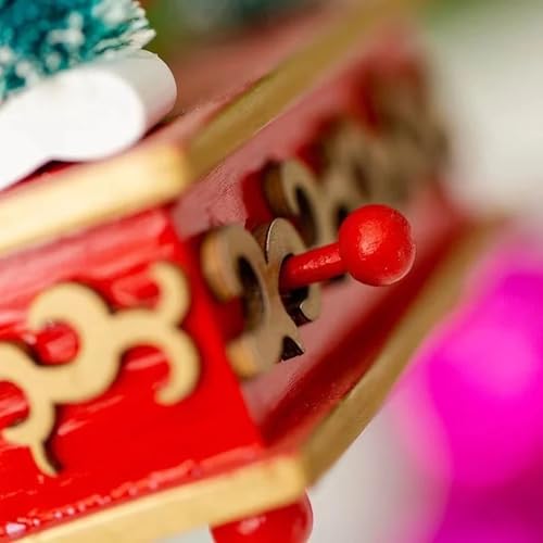 Caixa Musical Natalina, com Árvore de Natal com Enfeites p/Decorar, 26 cm de Altura, Decoração de Na