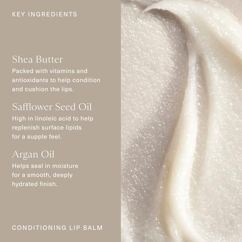 Oak Essentials Conditioning Lip Balm, Ultra-Hydrating Moisturizer with Shea Butter and Argan Oil, Nourishing Antioxidant-Rich Lip Care for Dry, Chapped Lips, Clear Dewy Sheen, 3.6g