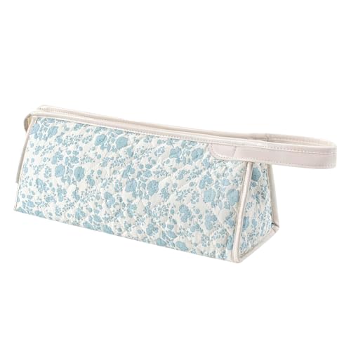 Bolsa de herramientas impermeable para el cabello, organizador de almacenamiento acolchado grande, estuche de maquillaje de viaje de 12 x 8 pulgadas con cremallera, bolsa de cosméticos y accesorios de