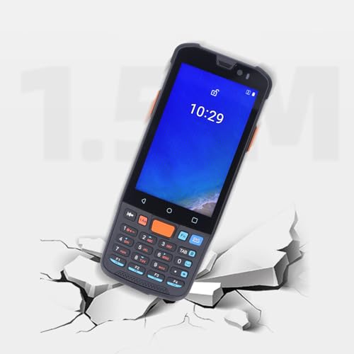 Android-Barcode-Scanner, 4G WiFi Bluetooth 3 GB + 32 GB Android 11 1D 2D Barcode-Scanner IP66 Wasserdichter 4-Zoll-Bildschirm Handheld-Mobilcomputer-Datenterminal für Lagerinventur