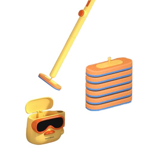Cepillo para WC Duck – Limpiador de baño de pared, diseño moderno 2026 | sin ángulo muerto, perfecta para propietarios de viviendas, alquileres, apartamentos, autocaravanas, hoteles