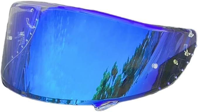 Miniatura 6 de CWR-1 - Visera de repuesto para SHOEI Z7 NXR X-SPIRIT CWR-F X14 RF-1200 Face Shield Protección UV visera casco moto (Revo Clear Rojo-día y noche)