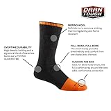 Darn Tough Men's Steely Boot Midweight with Full Cushion Toe Box Work Sock (Style 2006) - Graphite, Large