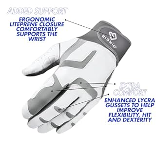 Bionic Women's ReliefGrip 2.0 Golf Glove (Silver, Large, Left)