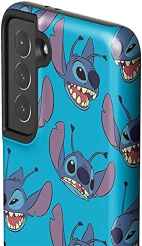 Skinit Pro Phone Case Compatible with Galaxy S21 5G - Officially Licensed Disney Lilo and Stitch Face Expression Pattern Design