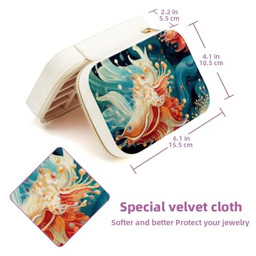 Joyero elegante y espacioso con soporte de doble capa para pulseras finas 6