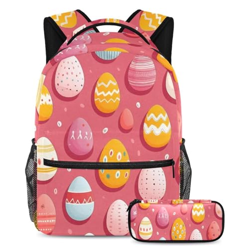 Cartables pour enfants rose multicolore avec trousse scolaire ado sac à dos grand format