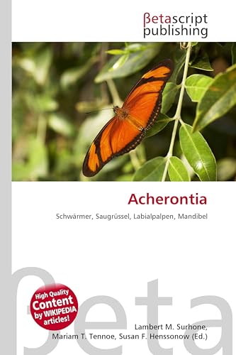 Acherontia: Schwärmer, Saugrüssel, Labialpalpen, Mandibel