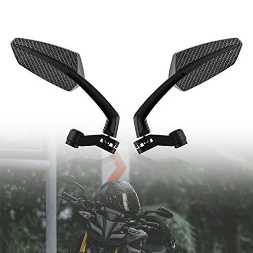 Atv Motorcycle Mirrors Universal 8Mm 10Mm 360 Degrees Compatible With Scooter Moped Dirt Bike Cruiser Cruiser Chopper Polaris Sportsman Honda Grom Yamaha Kawasaki #TOP24