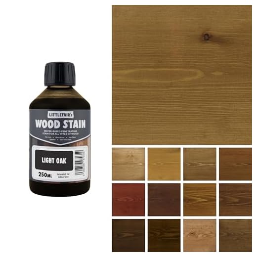 Littlefairs umweltfreundlicher Holzlasur und Farbstoff auf Wasserbasis (250 ml, helle Eiche)