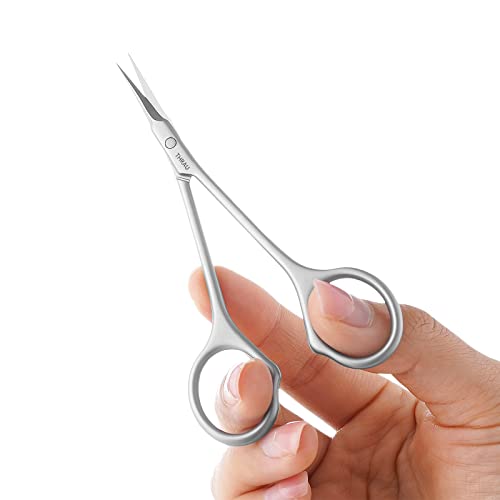 Thrau Premium Manicure Scissors Multi-Purpose Stainless Steel Cuticle Trimmer Beauty Grooming Kit For Nails, Eyebrows, Eyelashes And Dry Skin #TOP5