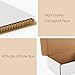 RLAVBL 75 Pack 6x4x2 Small Shipping Boxes, White Corrugated Cardboard Mailer Box for Packing, Mailing, Business