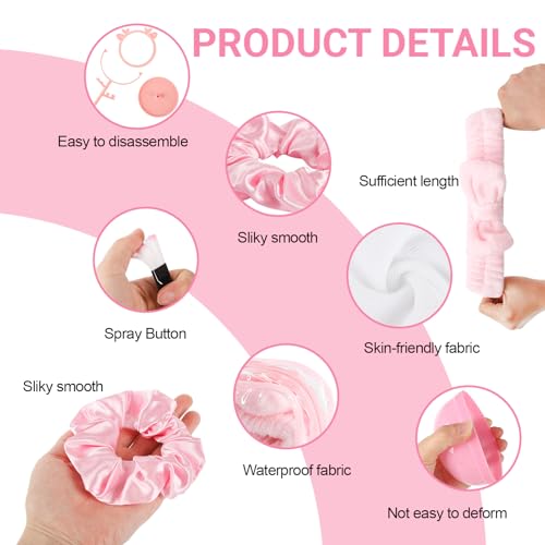 120 Pcs Spa Party Favors Supplies Bulk, Include Face Mask Mixing Bowl Set, Air Cushion Comb, Mirror, Headband, Scoop, Hair Bands, Cosmetic Bags, Face Wash Cloths for Spa Sleepover Birthday Party