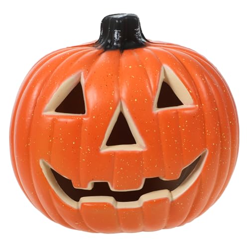 Cabilock Halloween Pumpkin Table Lamp LED Decorative Light for Halloween Party Skull Pumpkin Design for Indoor Outdoor Fall Decor Festival Light for Spooky Celebrations