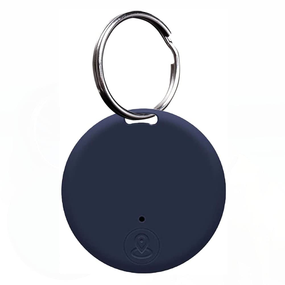Localizzatore GPS portatile Bluetooth 5.0 con anello a strappo, dispositivo anti-perdita intelligente, dispositivo impermeabile, localizzatore di animali domestici per cani, gatti, portafogli,Blu