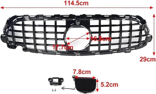 Calandre avant de véhicule look AMG chrome pour Classe E W213 E53