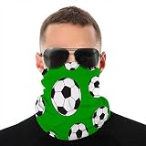 Talla única: 25 x 50 cm. Microfibra Cuello Cubierta Escudo Bandanas Para el Polvo al aire libre patrón sin costuras con balas de fútbol Tubo Pasamontañas