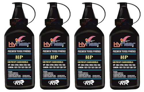Image of 88A Toner Powder Comapatible for 88A / 78A / 85A / 35A / 36A / CRG 925 / 725 / 325 / 337 / 328 / 728 / 928 / 912 Cartridge (80Gram X 4Bottle)