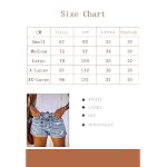 ANCAPELION Damen Denim Shorts Mittlere Taille Crimpen Hotpants Ripped Jeansshorts für Sommer – Bild 4
