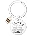 MADHAHEFU Coffee Lover Gifts for Women Men Coffee Keychain Coffees Gifts Ideas Christmas