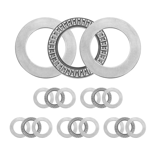 QUARKZMAN 6 Stück AXK3047+2AS Axial-Nadellager mit Unterlegscheiben, 30x47x2mm Chromstahl-Nadelrollenlager, P5 (ABEC 5)