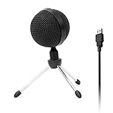 Leepesx Micrófono de Condensador USB Micrófono de computadora para grabación de podcasts Grabación de Voces en Off Entrevistas Llamadas de Conferencia