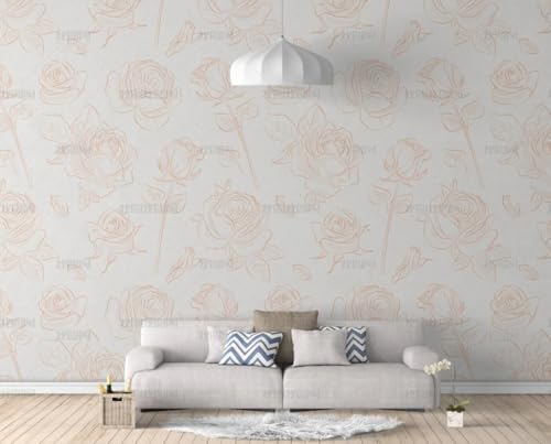 Papier peint autocollant rose vinyle adhésif meuble murs