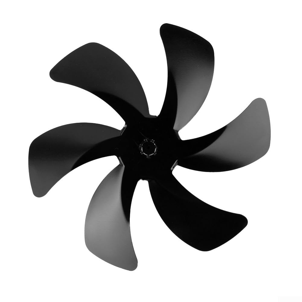 Aspas de Ventilador de plástico de Repuesto, Reemplazo de aleación Aluminio con Ventilador Estufa Calor 6 aspas, Multicolor(Red)