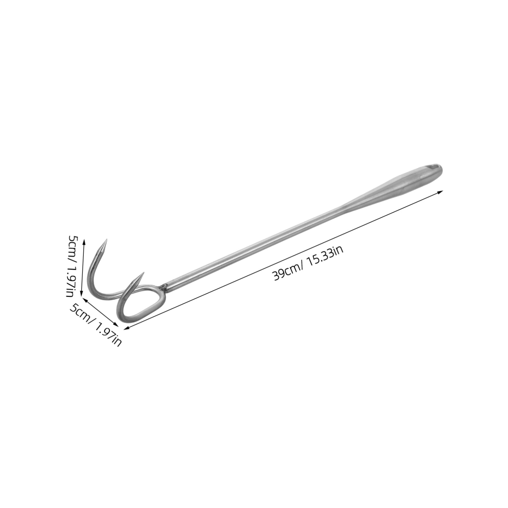BCOATH BBQ Meat Hook with Ergonomic Non- Handle Stainless Steel Turner for Grilling and Meat Portable Multi-Functional Tool for Home and Outdoor Cooking