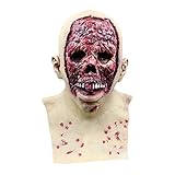 ★ Tamaño: el tamaño de la máscara de Halloween para personas mayores es de 45 x 35 cm. La máscara de látex tiene buena ductilidad y transpirabilidad, y es adecuada para la mayoría de adolescentes y adultos mayores de 14 años.