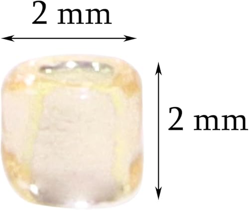 Miniatura 7 de Cuentas de cristal de ángel penta, 1.76 oz, mini cuentas redondas sueltas de poni espaciadoras para aretes, pulseras, collares, cuentas de cintura,