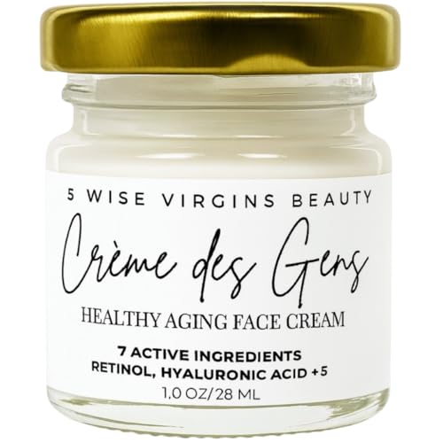 Crème des Gens Healthy Aging Retinol Cream with Hyaluronic Acid, Niacinamide & Ceramides – Smooths Wrinkles & Fine Lines, Affordable, Simplified Skincare, Fragrance-Free, 1 Oz
