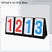 Vestamore Tabletop Scoreboard with 4-Digit Display, Red & Blue Numbers, 16 X 38 Cm, Portable, Flip Scoreboards for Tennis, Basketball & All Sports