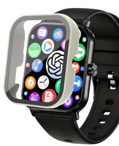 For KAKA TK19 �X�}�[�g�E�H�b�` �p �P�[�X �[�d�\ YAJOJO �ی� �K���X�t�B���� ��̌^ �J�o�[ �X�}�[�g�E�H�b�` 3D�Ȗʋ����t�B���� �����G�b�W�^�b�` �h�C�菝 �h�Ռ� �����h�~ �S�ʕی� ���E�ȒP �y�A�C�{���[�z